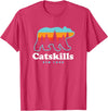 Catskill Mountains Catskills NY Bear Mountains Camping Hiking New York T-Shirt - Red Heather