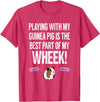 Guinea Pig Accessories and Shirts WHEEK! Funny Guinea Pig Tshirt | Guinea Pig Owner Gift T-Shirt - Red Heather