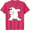 Arctic Polar Bear Tees And Gifts Ice Bear Dabbing Arctic Cute Dabbing Polar Bear T-Shirt - Red Heather