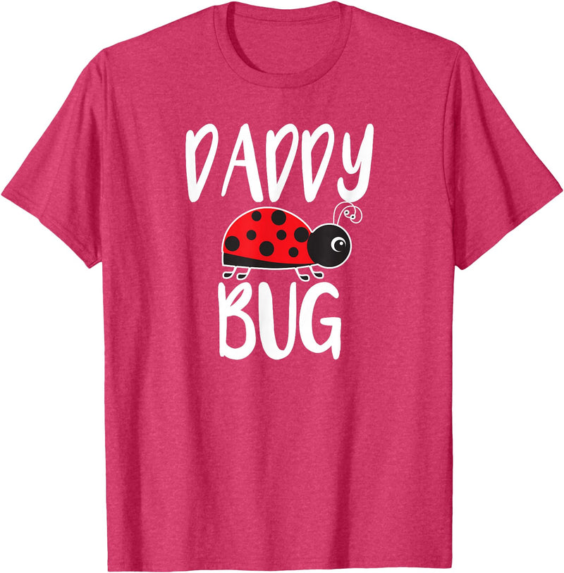 Funny Cute Ladybug Clothing For Daddy Daddy Bug Funny Ladybug for Daddy T-Shirt - Red Heather