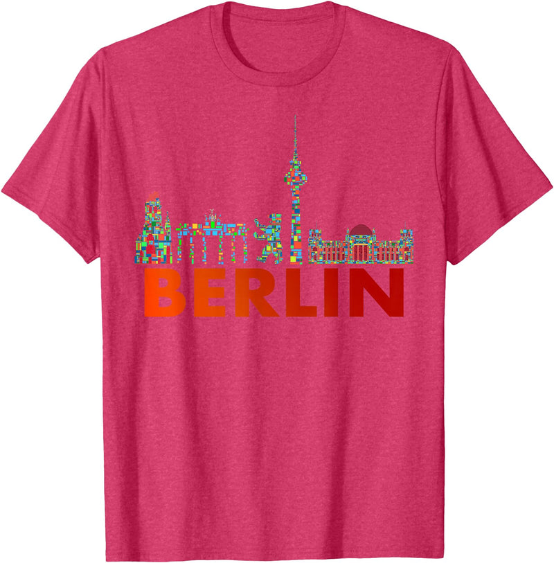 Berliner Bär Designs - Berlin Shop - Berlin Berlin Design - Berlin Bear - I Love Berlin T-Shirt - Red Heather