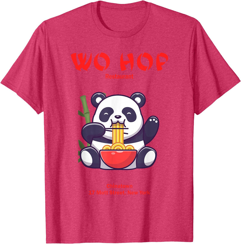Chinese Panda Restaurant Panda Wo hop Restaurant, Best Bear T-Shirt - Red Heather