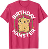Unisex-Kids Hamster Birthday Party Birthday Hamster T-Shirt - Red Heather
