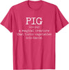 We Love Bacon - Chef Apparel & Gifts We Love Bacon Bacon Pig Definition Chef Funny Gift T-Shirt - Red Heather