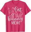 Cute Cat and Bunny Mom Design - Rabbit and Cat Owner T-Shirt in Red Heather