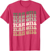 Groovy Bears Designs Team Otis Fat Bear Week Octobear Groovy Style Graphic 480 T-Shirt - Red Heather