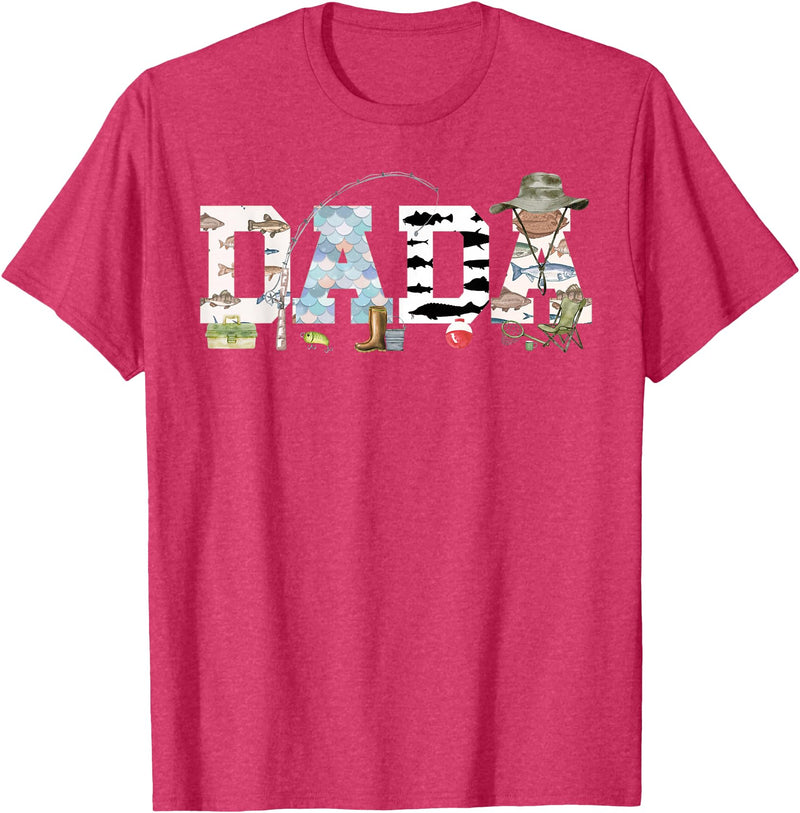 O-Fish-Ally 1st Birthday Matching Family Mom Dad Dada 1st Birthday Fishing T-Shirt - Red Heather