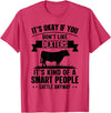 Funny Dexters Gift for Men & Rancher Smart People Cattle Farmer - Cow Breed Dexters T-Shirt - Red Heather