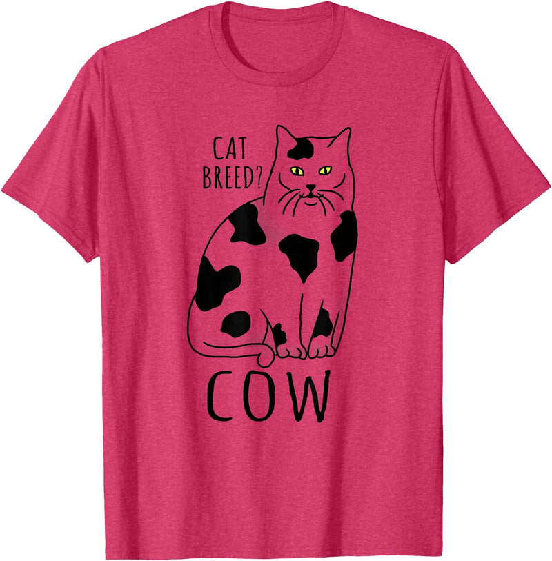 FandomizedRose My cat is a cow Cat memes Funny Feline breed T-Shirt - Red Heather