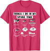 Cow Crop Farm Gift Field Tractor Farmer Ranch Things I do in my spare Time Cow Harvest Farming Barn Cattle T-Shirt - Red
