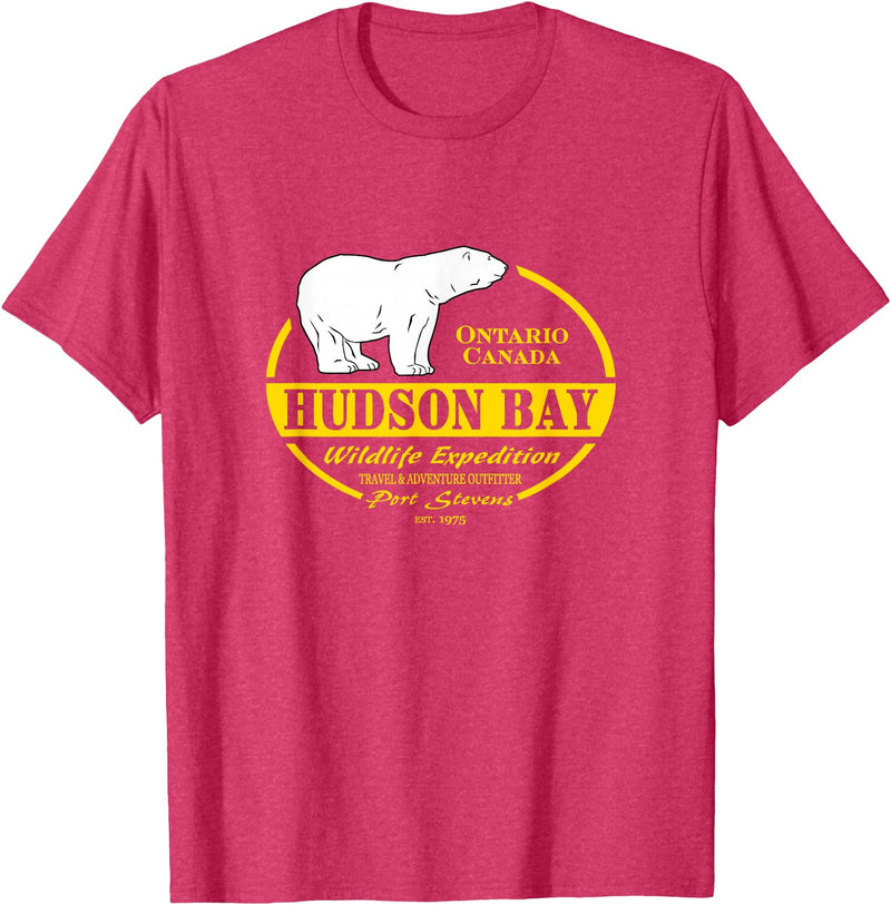 Port Stevens P.S.75 Design Canada Polar Bear Ontario Hudson Bay T-Shirt - Red Heather
