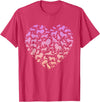 Girls Lion Design Silhouette Lions Design for Lion Lover | Girls Lion T-Shirt - Red Heather
