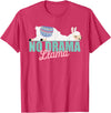 Zawles Designs Cute No-Drama Llama Funny Quote llama laying T-Shirt - Red Heather