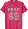 BearWoof Cool Gay Bear Pride Bear 69 T-Shirt - Red Heather