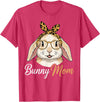 Bunny Mom Women Bunny Rabbit Bunny Lover T-Shirt in Red Heather