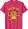 Where My Hug At Co. Where My Hug at Bear Hug Graphic T-Shirt - Red Heather