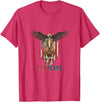 Vortex Patriotic USA 250th Anniversary Bald Eagle & Clydesdale T-Shirt - Red Heather