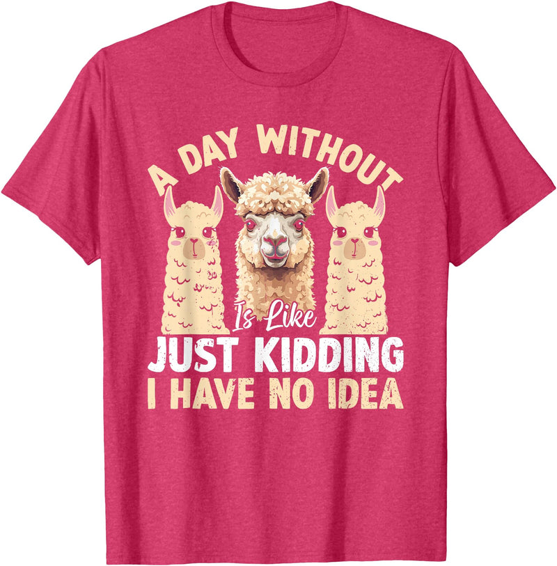 Funny Alpaca Quotes Alpaca Farmer Funny Llama Quotes Funny Alpaca Alpaca Farmer T-Shirt - Red Heather