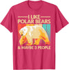 Polar Bear Gift Polar Bear Accessories & Stuff Cute Polar Bear Design For Men Women Kids Polar Bear Lover T-Shirt - Red Heather