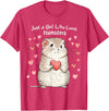 Cute Hamster Lovers Gift This Girl Loves Her Hamster T-Shirt - Red Heather