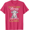 Kuh Kühe Rinder Cow Landwirt Geschenke Bekleidung Ich brauche keine Therapie nur meine Kühe Kuh Landwirt T-Shirt - Red