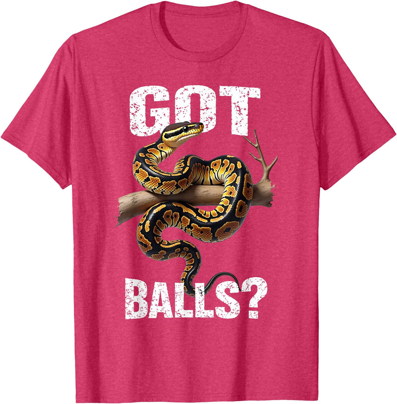 Royal Ball Python Supplies Snake Owner Herpetology Funny Ball Python Lover Balls Reptile Keeper Snake Owners T-Shirt - Red