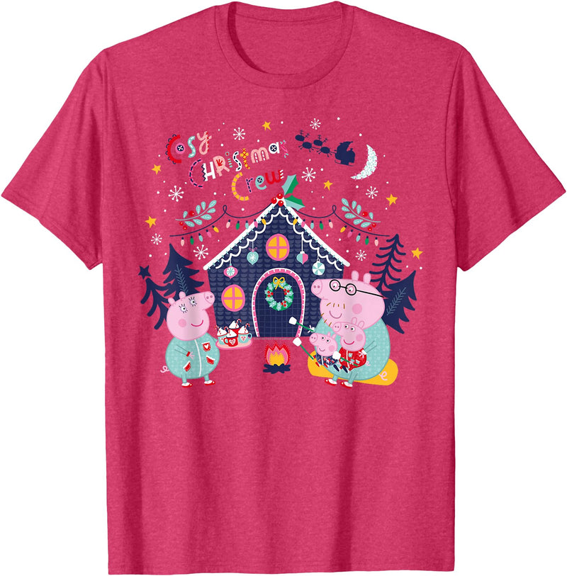 Peppa Pig Cozy Christmas T-Shirt - Red Heather