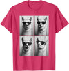 Funny Animal Selfie Booth Tee Cool Llamas Sunglasses Jungle Animal Meme Selfie Booth T-Shirt - Red Heather