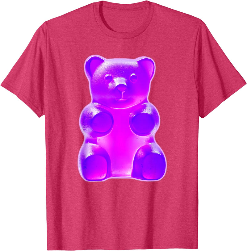Urban Empyre Purple Gummy Bear T-Shirt - Red Heather