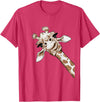 Funny giraffe t-shirt animal love zoo and safari Love Giraffe Women's Wildlife Giraffe Lovers Tee for Children Girls T-Shirt - Red Heather