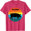 Cute Pot Belly Bellied Pig Owner Farmer PIG Lover Pot Belly PIG DAD Vintage Retro Men Women Kids Teen Tee Gift T-Shirt - Red Heather
