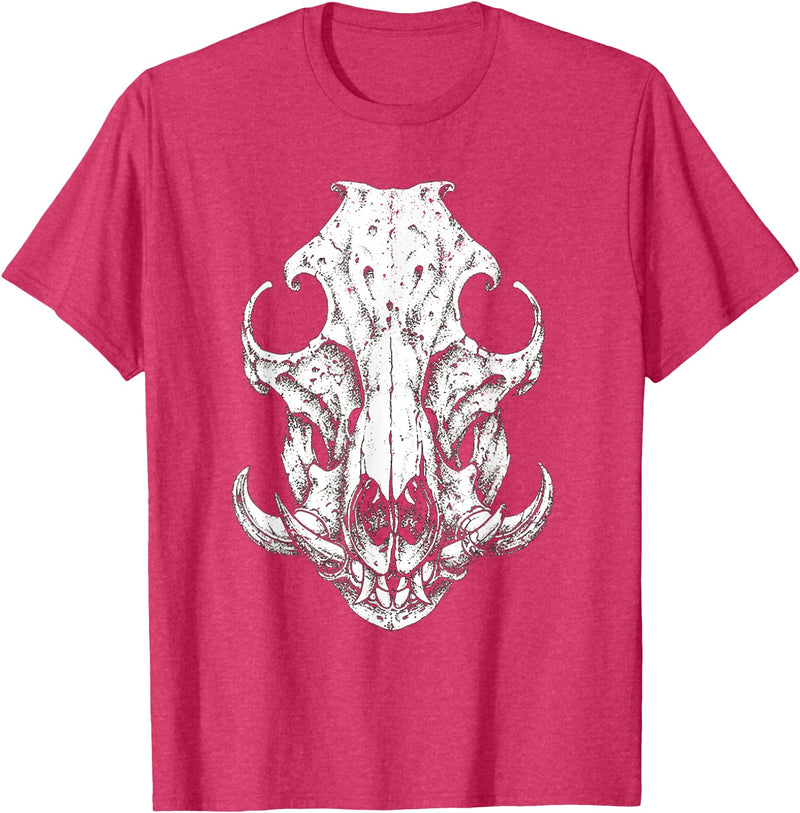 Hog Hunter Skull Co. Hog Hunter Skull Hunting Wild Hog Pigs T-Shirt - Red Heather