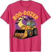 Bulldozer Halloween Costume Toddler Spooky Ghost Boo-Dozer Halloween Kids Bulldozer T-Shirt - Red Heather