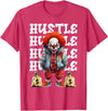 Hip Hop Clown Money Calling Horror Streetwear Tee Hip Hop Scary Clown Hustle Money Urban Streetwear Halloween T-Shirt - Red