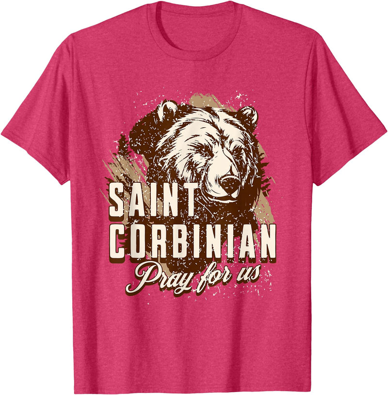 Happy Catholics St Corbinian German Saints German Catholic Bear T-Shirt - Red Heather