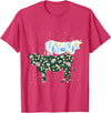 Vintage Animals Designs Vintage Cow T-Shirt - Red Heather
