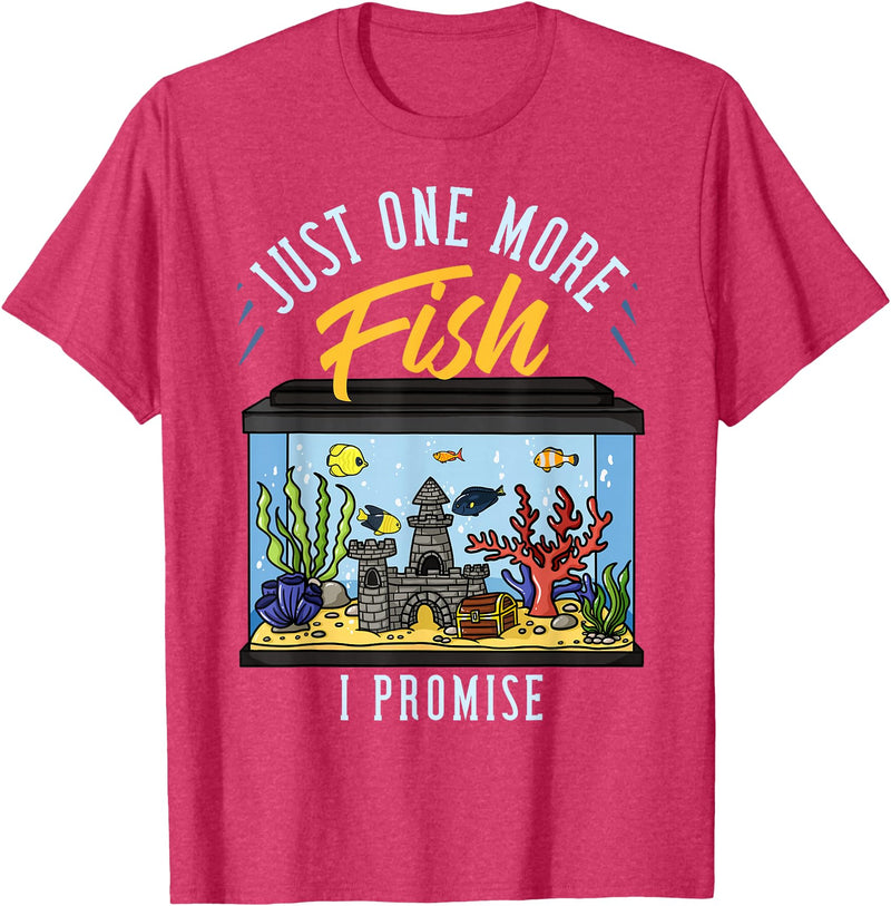 Fish Tank Aquarium Keeper Gifts Fish Tank Aquarium Gift Saltwater Aquascaping T-Shirt - Red Heather