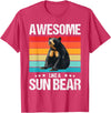 Sun Bears Sun Bear Lovers Shop Awesome like a Sun Bear. Sun Bears Sun Bear T-Shirt - Red Heather