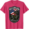 Great Smoky Mountains National Park Souvenirs Gatlinburg Tennessee Souvenirs Bears Gifts TN American Flag T-Shirt - Red Heather