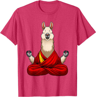 Funny Llama Gift Llama Lover Accessories & Stuff Cute Llama Design For Men Women Alpaca Animal Llama Lovers T-Shirt - Red Heather