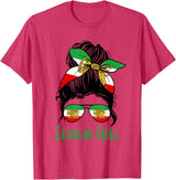 Iran For Women Iranian For Girl Flag Lion Persian T-Shirt - Red Heather