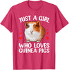 Guinea Pig Gift Guinea Pig Accessories & Stuff Cute Guinea Pig For Women Girls Hamster Pet Guinea Pig Lover T-Shirt - Red Heather