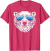 Sunglasses Zoo Mega Cool Polar Bear T-Shirt - Red Heather