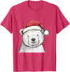 Merry Christmas Gifts For The Whole Family Christmas Holiday Season Xmas Polar Bear T-Shirt - Red Heather
