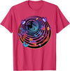 Down the Rabbit Hole - Alice in Wonderland Design T-Shirt in Red Heather