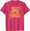 T-ShirtManiak Venezia Leone San Marco Italian lion Venice Italy Italy T-Shirt - Red Heather