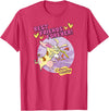 Cartoon Network Cow and Chicken Best Friends T-Shirt, Men's Blue Short Sleeve Cartoon Character T-Shirt, Small - Red Heather