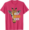 Giraffe shirt for dad, Giraffe costume for mens Giraffe shirt for father, Giraffe shirt for father birthday T-Shirt - Red Heather