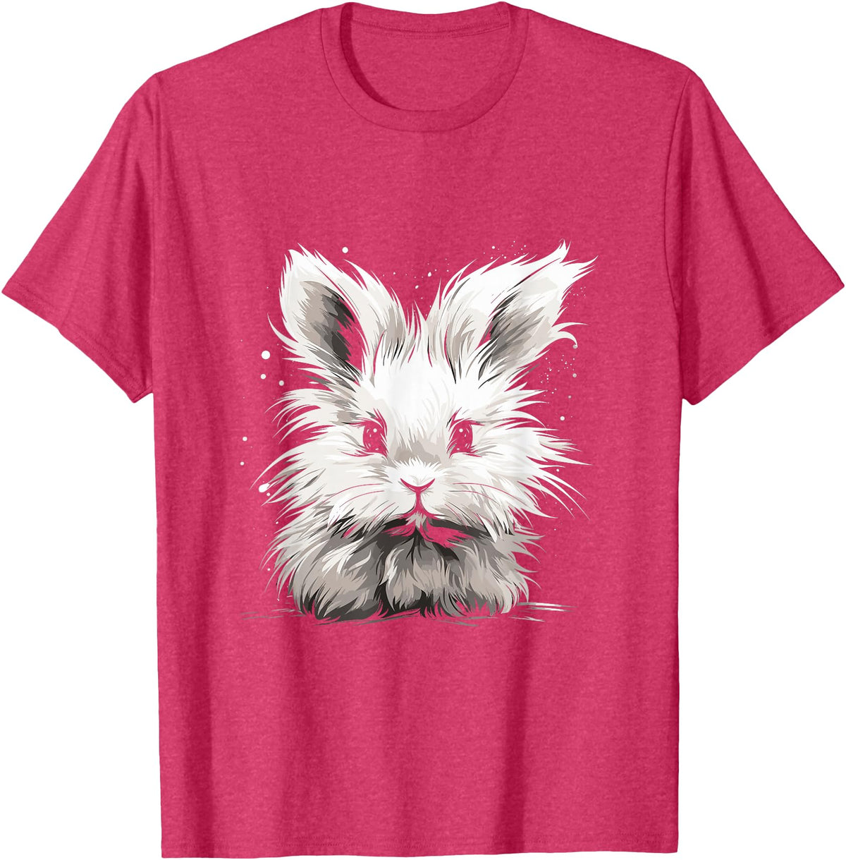 Angora Rabbits Owners Furry Rabbit T-Shirt in Red Heather