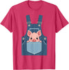 Pig Farm Animal Costumes Pig Costume - Funny Farmer, Pocket, Farm, Women, Men, Kids T-Shirt - Red Heather